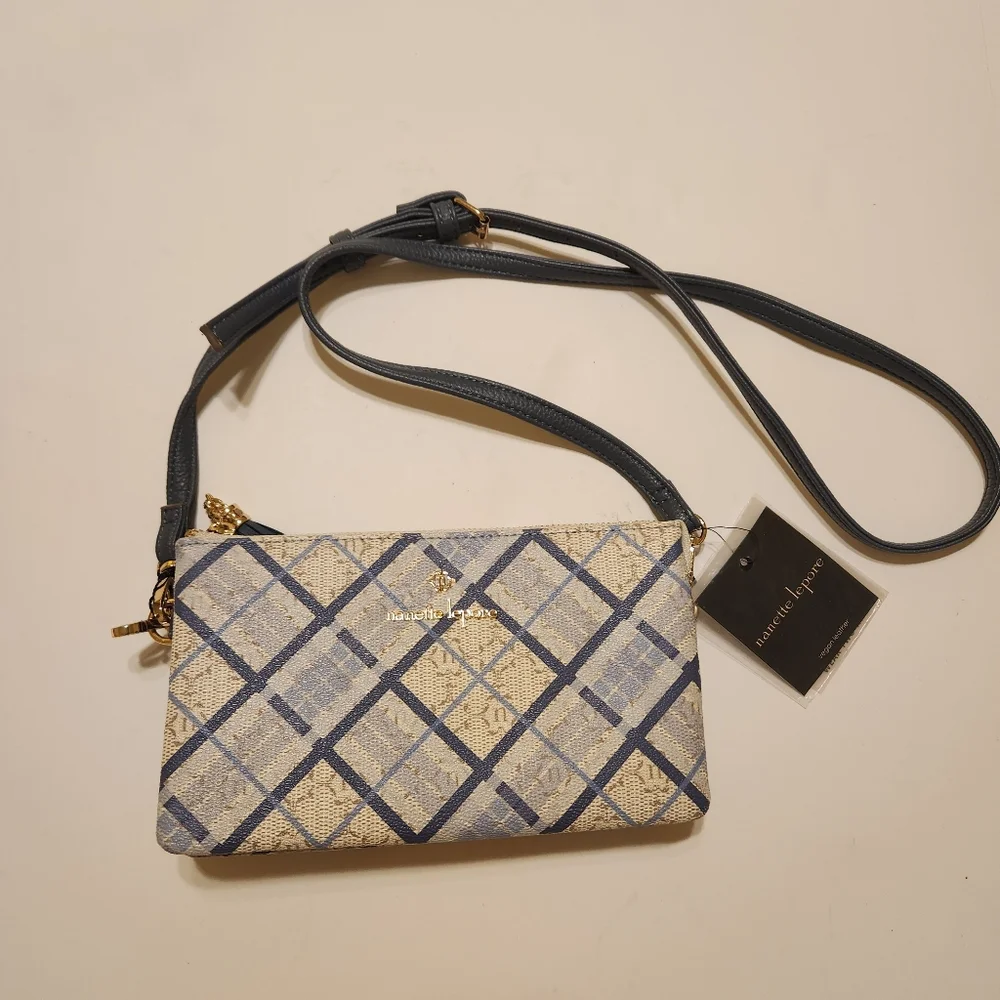 Nanette Lepore convertible crossbody and wristlet.